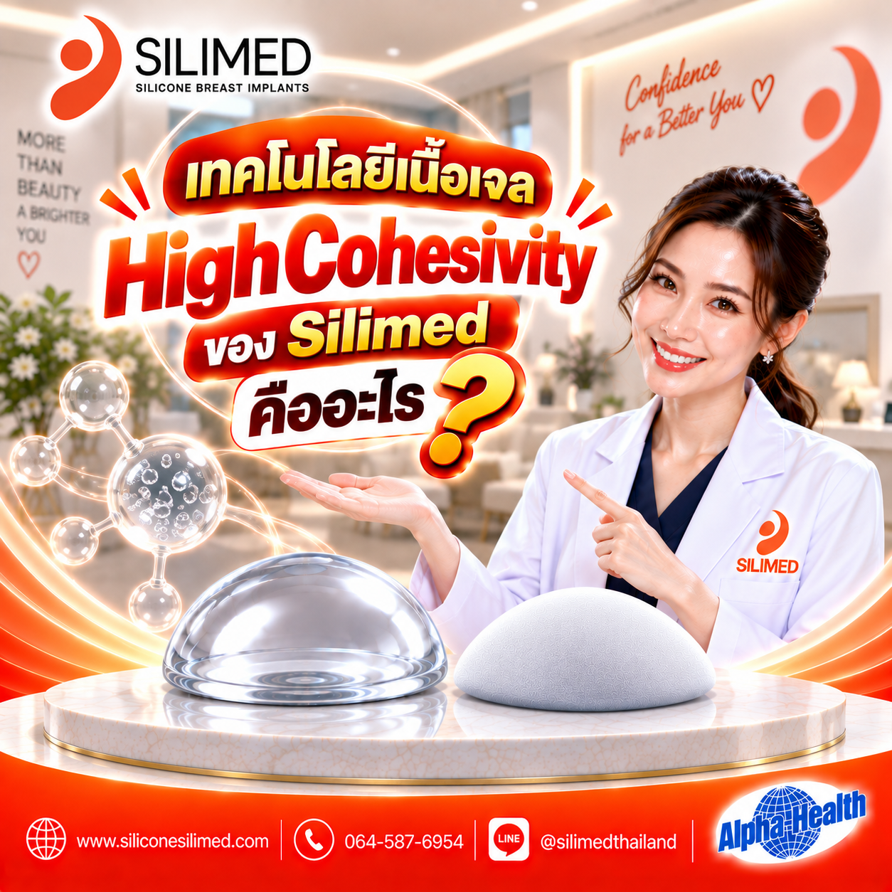 เทคโนโลยีเนื้อเจล High Cohesivity ของ Silimed คืออะไร เทคโนโลยีเนื้อเจล High Cohesivity ของ Silimed คืออะไร