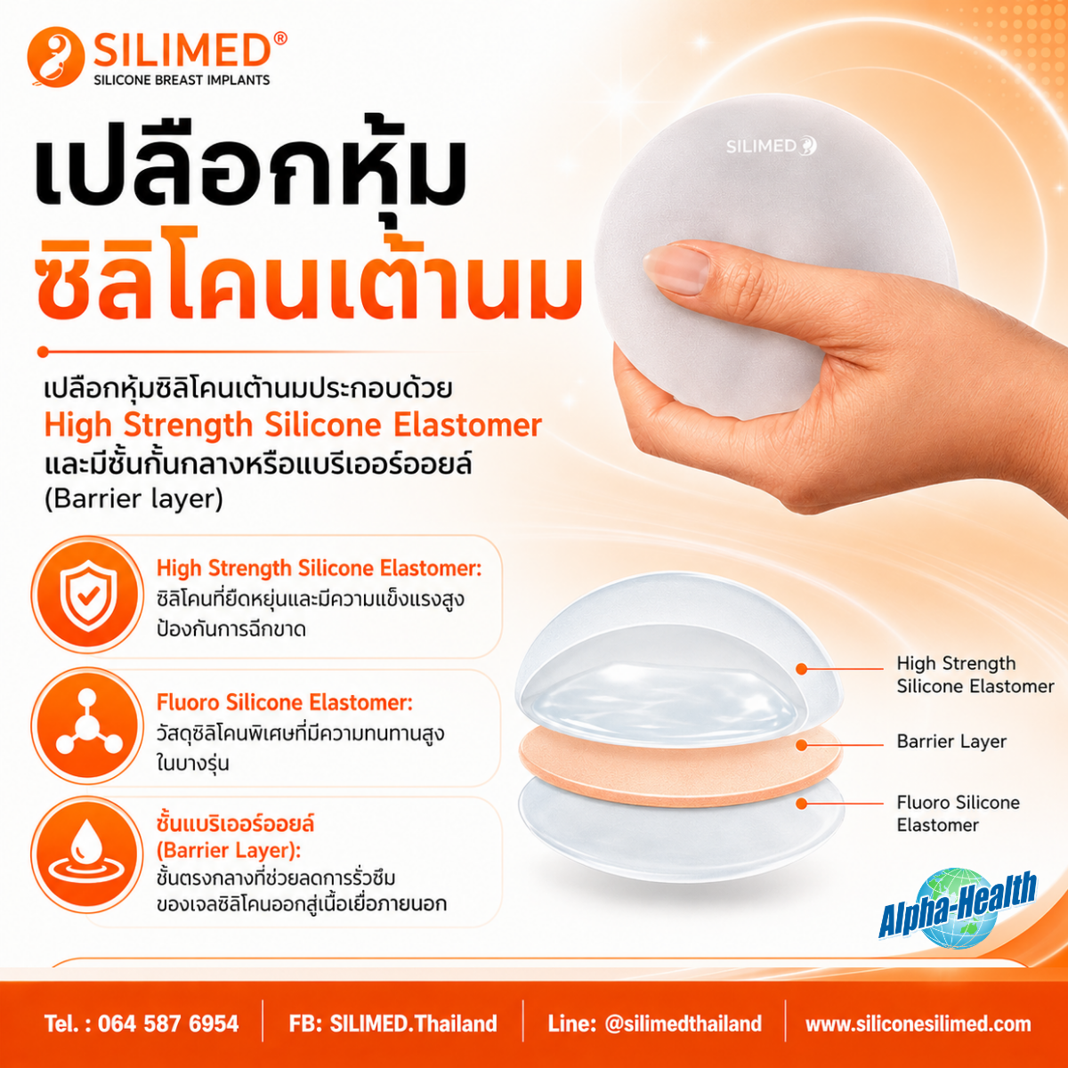 ประกันซิลิโคนเต้านม